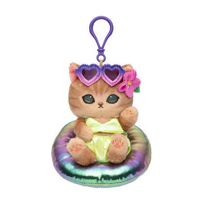 Mofusand｜Gyarunyan Girl Collection Summer Vacation Mascot Holder /Plush Keychain｜145×125×90mm approx.