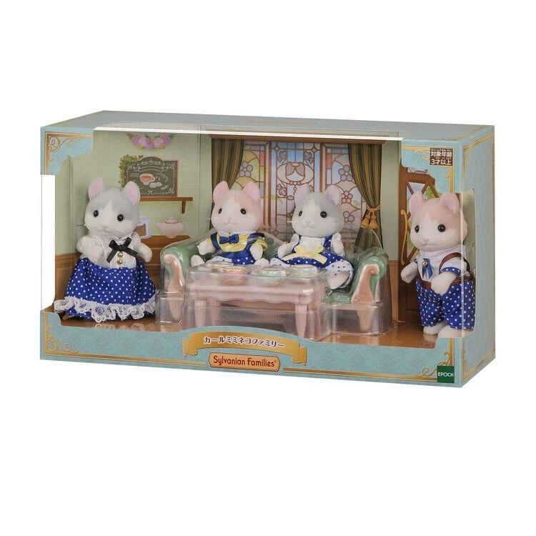 SylvanianFamilies｜Curly ears cat Family Set