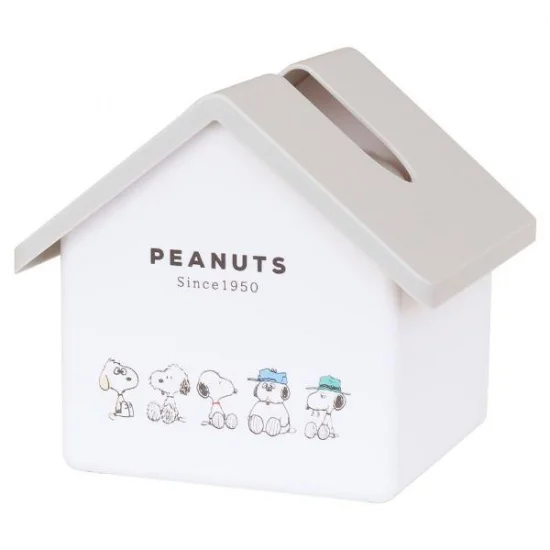 Snoopy史努比｜Peanuts Tissue Case - Snoopy 房子造型纸巾盒/抽纸盒/两面不同图案｜约158×173×160mm