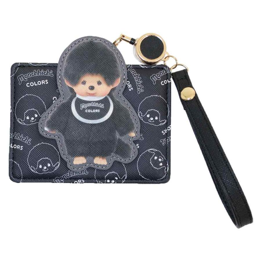 Monchhichi｜Pass Case with Retractable Reel｜W110 x H82 x D4mm approx.