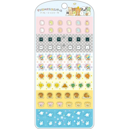 Sanx｜Characters Decoration Stickers ｜200 x 95 mm approx.