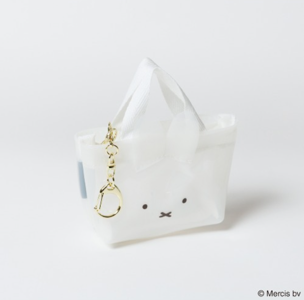 Miffy｜Ear Mini Clear Tote Coin Pouch Keychain｜H120 x W115 x D45mm approx.