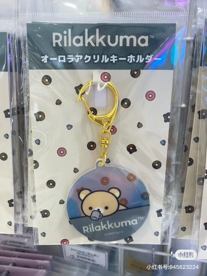 Rilakkuma｜Aurora Acrylic Keychain/Keyring｜H56×W59×D3mm approx.