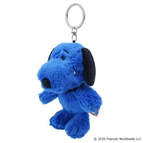 Snoopy｜Peanuts I LIKE COLORFUL COLLECTION Fluffy Mascot Holder /Plush Keychain｜12cm x 7cm x 7cm approx.