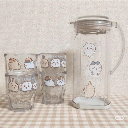 chiikawa吉伊卡哇｜OSK Chiikawa Plastic Cup可爱耐摔角色透明树脂杯/杯子/洗碗机/干燥机可用｜300ml