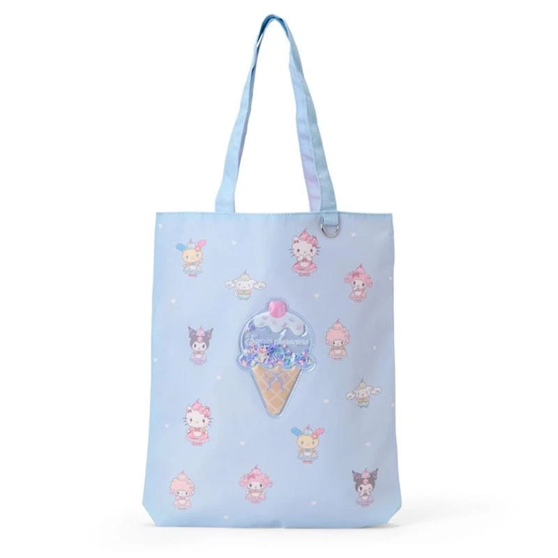 Sanrio｜Dreamy Ice Parlor Characters Tote Bag｜W32×D5.5×H37cm approx.