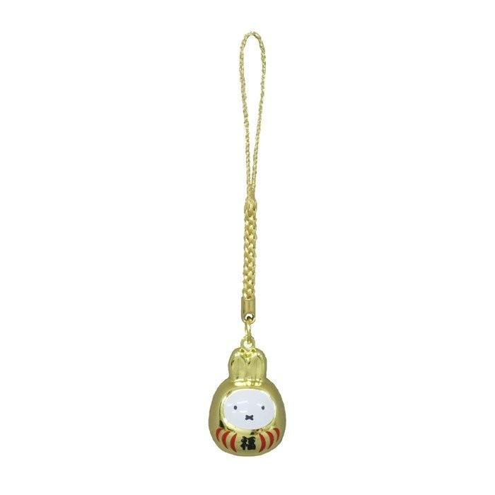 Miffy｜Good Fortune Daruma Netsuke Bell｜2×2.8×1.9cm approx.