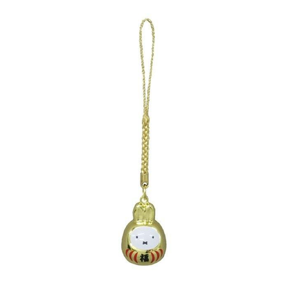 Miffy｜Good Fortune Daruma Netsuke Bell｜2×2.8×1.9cm approx.