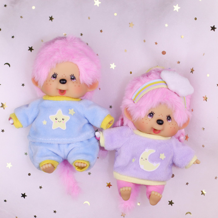 Monchhichi｜CANDY MOON Mascot Holder /Plush Keychain｜H12cm approx.