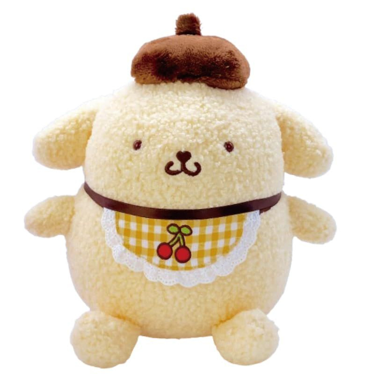 Sanrio｜Cherry Check Pom Pom Purin Plush Dolls/Plush Toy｜20.0 x 21.0 x 23.0cm approx.