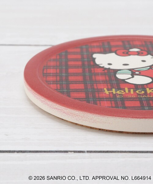 Sanrio｜Hello Kitty Water Absorbent Coaster｜H9cm W9cm D1cm approx.