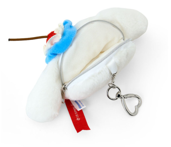 Sanrio｜Sweet Cakes Sky Blue Cherry Collection Plush Carabiner Pouch｜19×5.5×8cm approx.