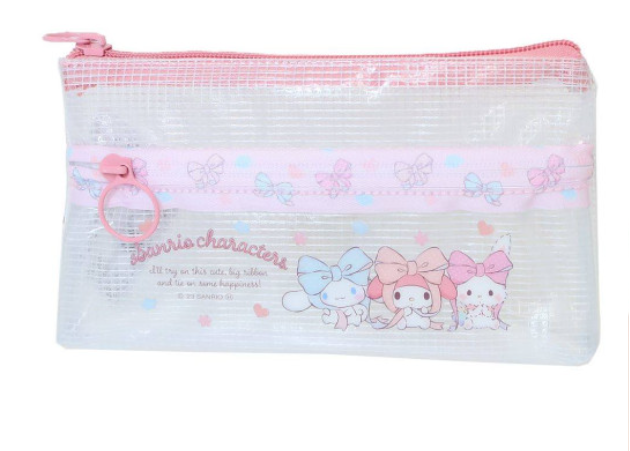 Sanrio｜Clear Flat Pouch Pencil Case｜200×110×20mm approx.