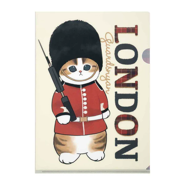 Mofusand｜mofumofu journey A4 Clear File-London｜80mm approx.