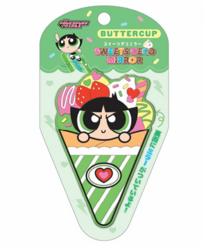 Powerpuff Girls｜Dessert Crepe Deco Mirror｜119×74mm approx.