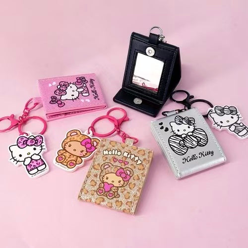 Sanrio｜Hello Kitty Keychain with Mini Mirror Charm｜0.5 x 5.5 x 6.5cm approx.