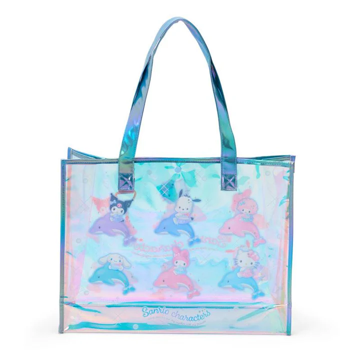Sanrio｜Shiny Dolphin Characters PVC Tote Bag｜W43×D12×H33cm approx.