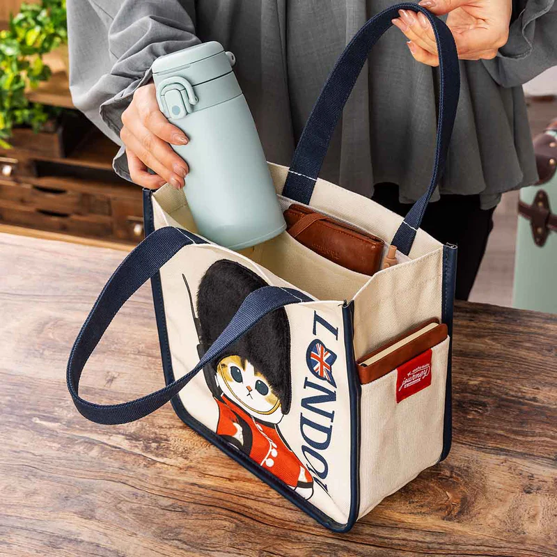 Mofusand｜Mofumofu Journey Lunch Size Mini Tote Bag｜250×250×130mm approx.