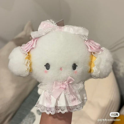 【Restock incoming】Sanrio｜White Frill Design Mascot Holder /Plush Keychain｜13.5×7.5×18cm approx.