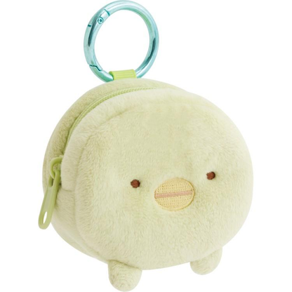 Sumikko gurashi｜Fluffy Face Mascot Mini Pouch with Carabiner｜60×70×30mm approx.