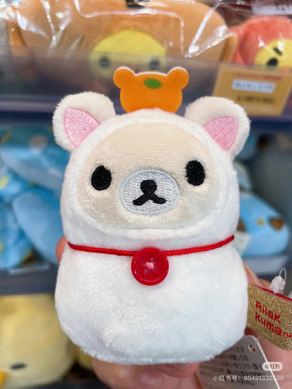 Rilakkuma轻松熊｜Tenori Plush Toy -New Year Ver. San-X蛇年限定毛绒玩偶摆件/手玉盲盒/全4种｜1枚入