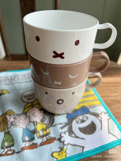 Miffy｜Face Plastic Mug Cup set of 3｜230ml(1 piece)