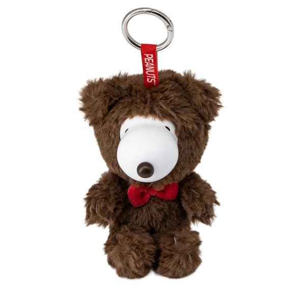 Snoopy｜Peanuts Fluffy Hooded Bear Fine Face Mini Mascot Holder /Plush Keychain｜8×11×8cm approx.