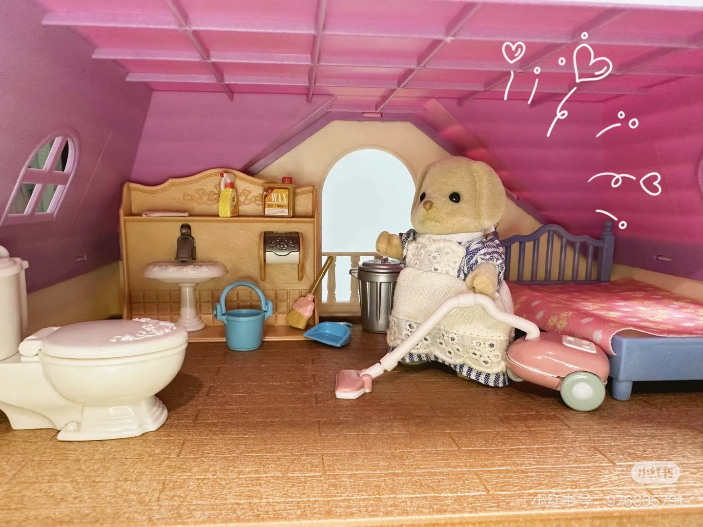 SylvanianFamilies｜WISTERIA TERRACE GIFT SET WITH SUNNY RABBIT BABY WESLEY AND SUNNY RABBIT MOTHER ROONEY-5728