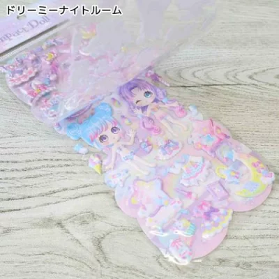Q-LiA｜Kirarin Compact Doll Stickers｜95 x 195 x 3 mm approx.