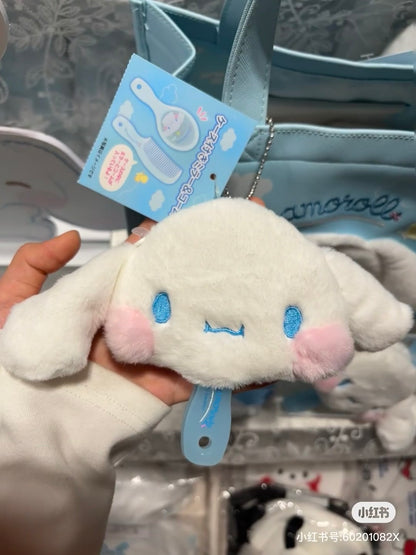 Sanrio｜Cinnamoroll Plump Cheeks Case Mirror &amp; Comb｜19×3×9cm approx.