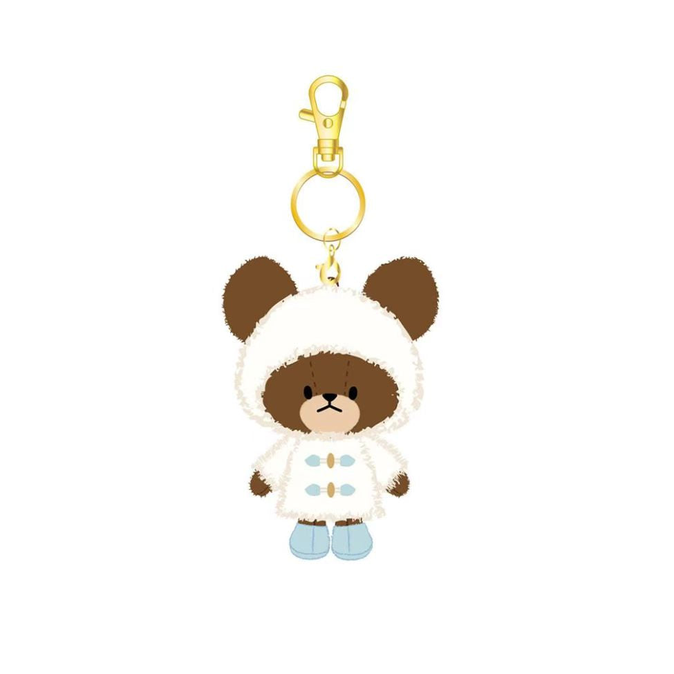 The bear’s school｜Moko Food Charm Mascot Holder /Plush Keychain｜H11×W7×D4cm approx.