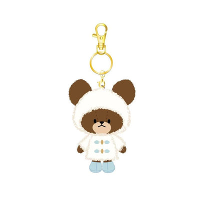 The bear’s school｜Moko Food Charm Mascot Holder /Plush Keychain｜H11×W7×D4cm approx.