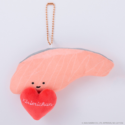 Sanrio｜Heart Tape Measure Mascot Holder /Plush Keychain｜W6.5 × H7.5 cm approx.