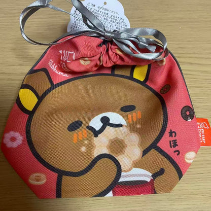 Rilakkuma｜Mister Donut drawstring bag｜185×170×70mm  approx.