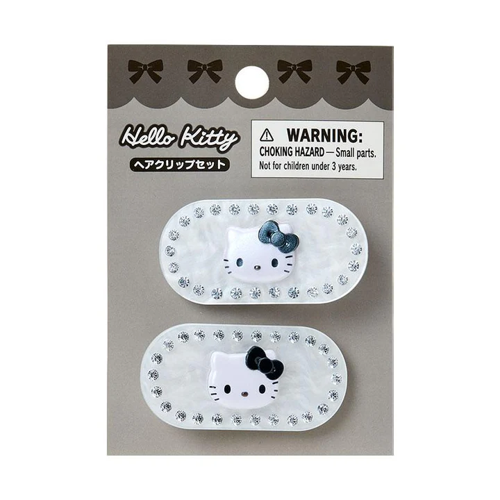 Sanrio｜Sparkling Stone Pearl MarbleHair Clip Set｜5×1.5×2.5cm approx.