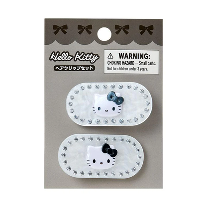 Sanrio｜Sparkling Stone Pearl MarbleHair Clip Set｜5×1.5×2.5cm approx.