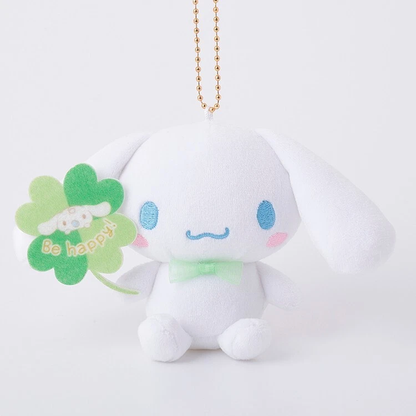 Sanrio｜Cinnamoroll Clover Munyugurumi Cinnamon &amp; Milk Plush Keychain Set