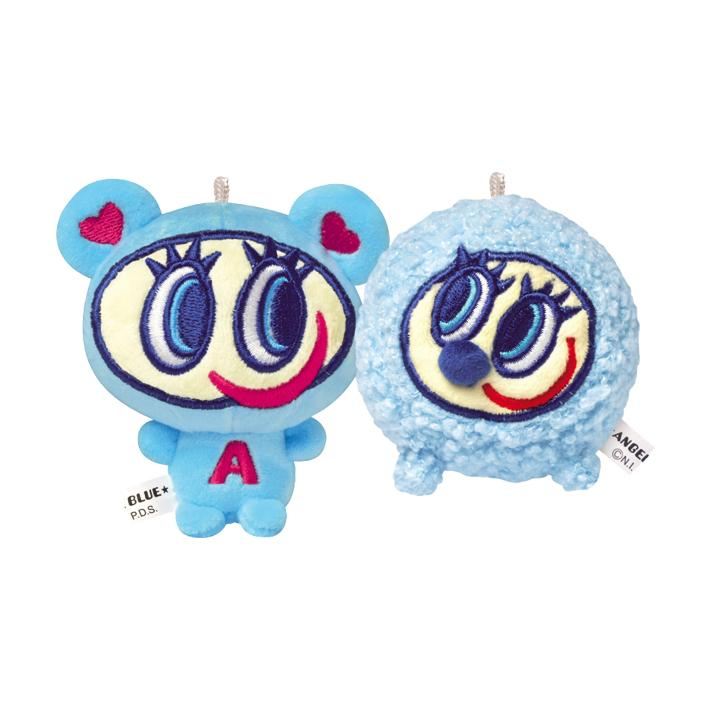 Angel Blue｜Nakamura kun &amp; Friend Mascot Holder /Plush Keychain｜160×130×60mm approx.