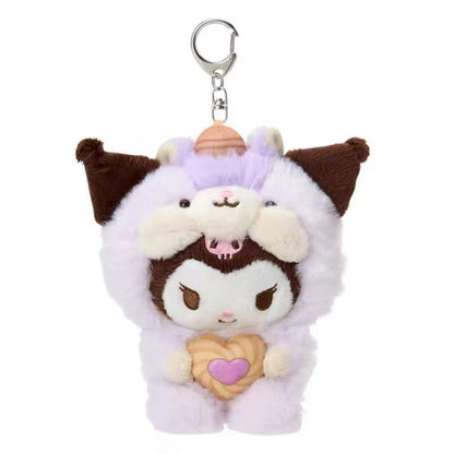 Sanrio｜Squirrel series Mascot Holder /Plush Keychain｜W10×D13.5×H15cm approx.