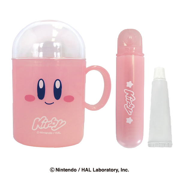 Kirby｜Travel Toothbrush Set 3 Piece｜10 x 8 x 4cm approx.