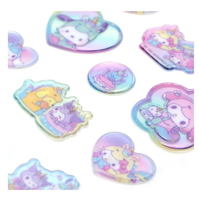 Sanrio｜Frosted Glass Style Sticker｜175×90mm approx.