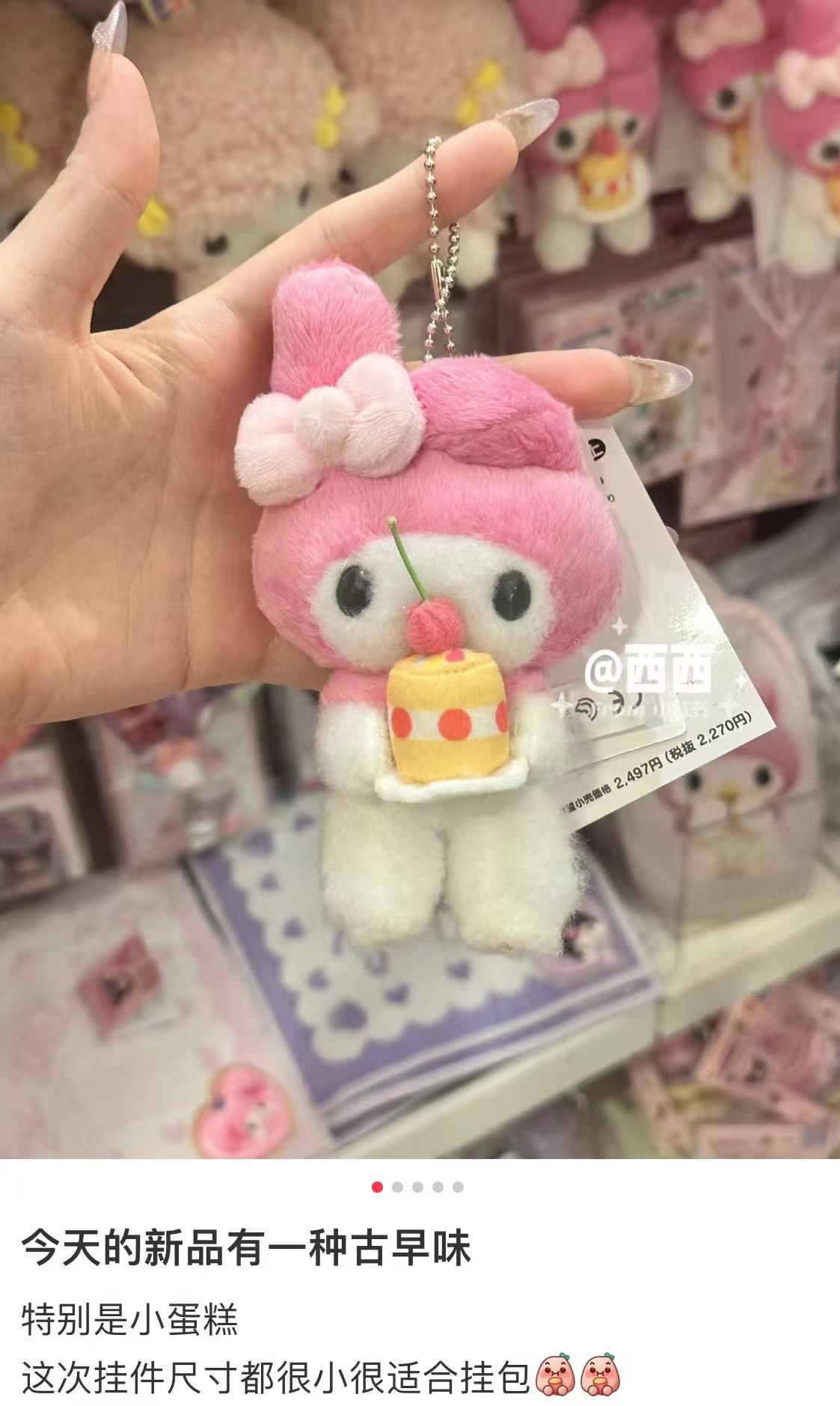 Sanrio｜Netflix Original Anime My Melody &amp; Kuromi Collection Mascot Holder /Plush Keychain｜W8.5 x D6 x H10cm approx.