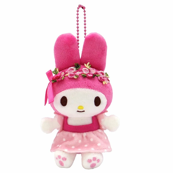 Sanrio｜My Melody 50th Anniversary   Mascot Holder /Plush Keychain｜13×7.5×6cm approx.