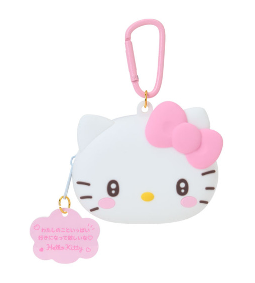 Sanrio｜Character Grand Prix 3rd Edition I want you to love it a lot!Face-shaped Silicone Mini Accessory Pouch｜12×3.5×6cm approx.