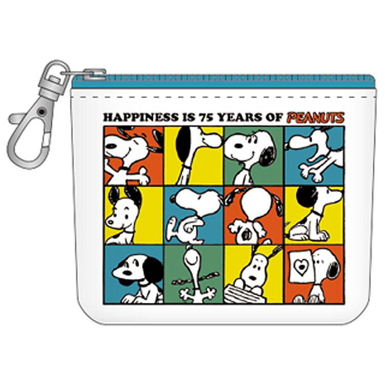 Snoopy｜PEANUTS 75th Anniversary Petit Pouch｜110 x 85 x 25 mm approx.