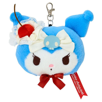 Sanrio｜Sweet Cakes Sky Blue Cherry Collection Face-Shaped Pass Case｜17×6×13.5cm approx.