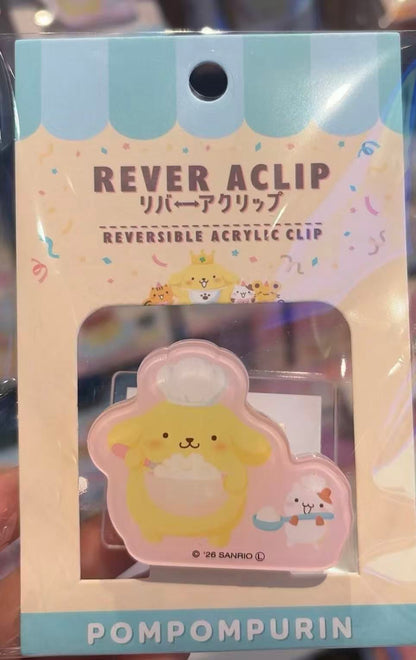 Sanrio｜Pompompurin 30th Anniversary POP UP Sweets Party REVERSIBLE ACRYLIC CLIP