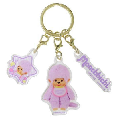 Monchhichi｜Acrylic Keychain 3 Charm｜33×52×3mm approx.