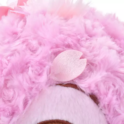Disney迪士尼｜Cherry Blossom Sakura 2025Collection  PlushToy 东迪2025年限定樱花粉坐姿毛绒玩偶/公仔/超好摸玫瑰卷毛｜ 约高さ31×幅26×奥行き21(cm)