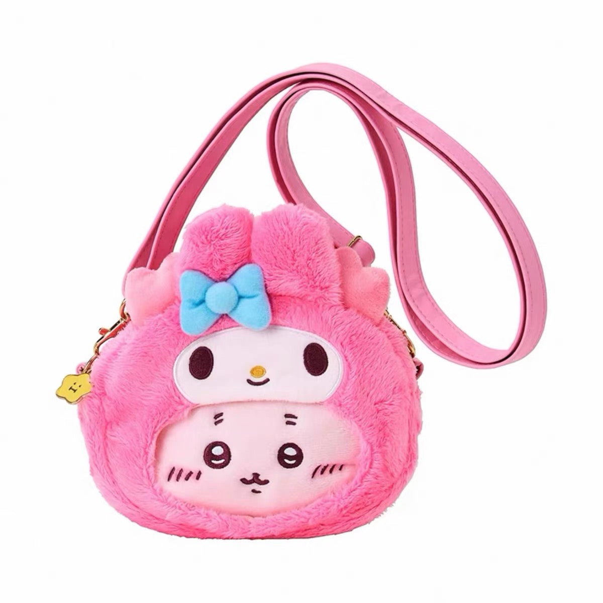 【limit 1】Sanrio｜Chiikawa X Sanrio Characters  Plush Shoulder Bag｜15 x 12.8 x 5cm approx.